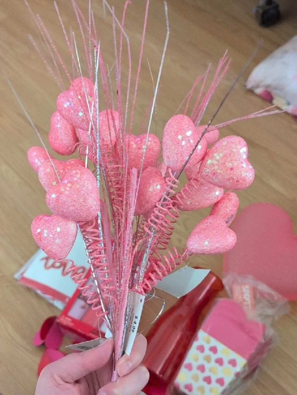Valentine Pink Heart Party Kit - Assorted Pink Decorations